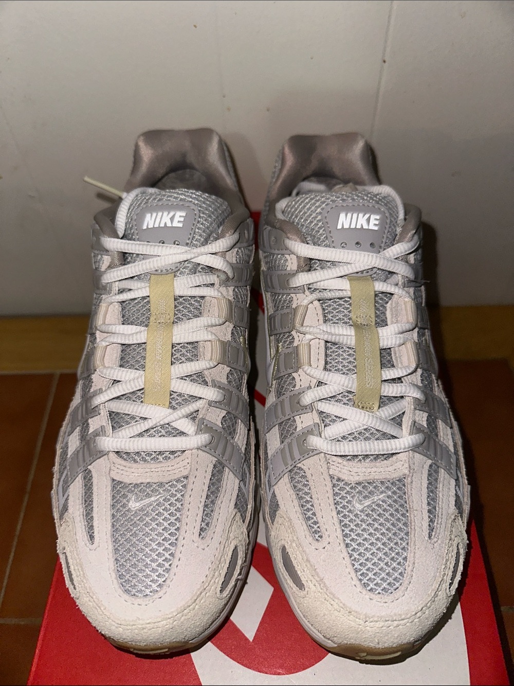 Nike P-6000 Sneakers in White and Light Gray - Picture 3 of 3